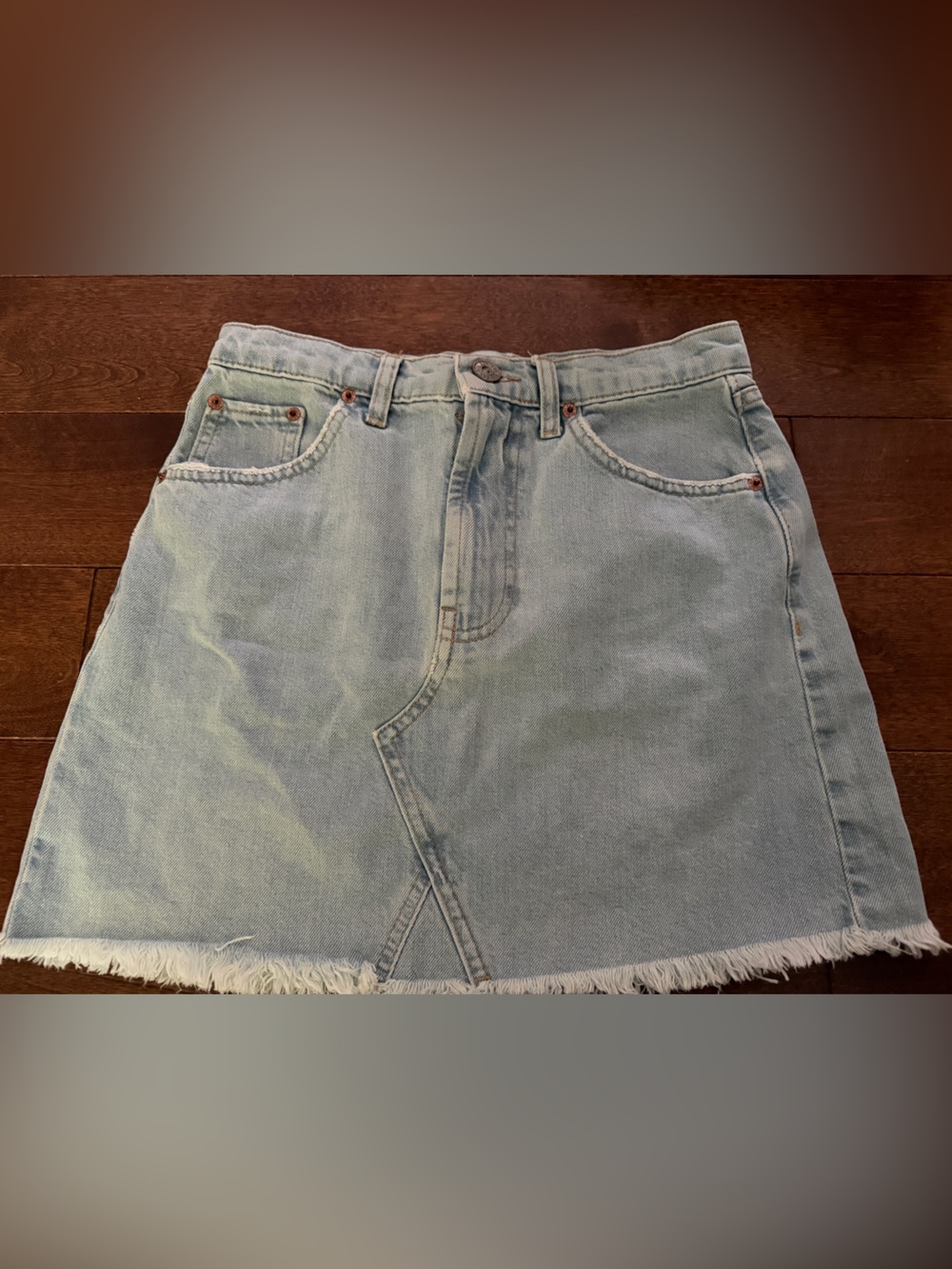Urban Outfitters BDG Light Wash Denim Mini Skirt Size Small